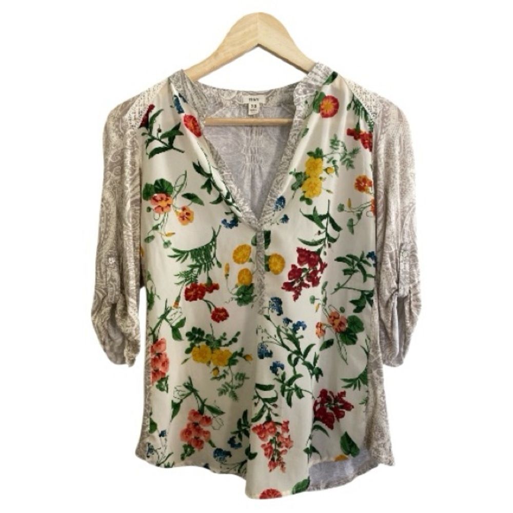 Anthropologie Tiny Effie Wildflower Garden Floral Top